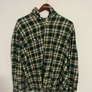 Levis Green Flannel Shirt